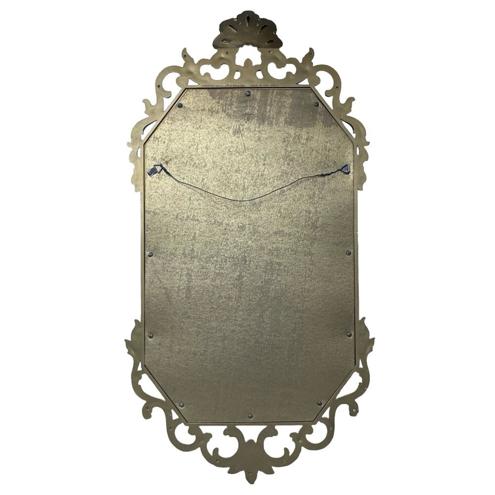 Vintage Syroco Gold Ornate Wall Mirror Hollywood Regency Scroll Made In USA READ - Picture 6 of 13